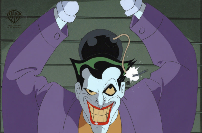 Batman The Animated Series Original Production Cel: Joker with Framing