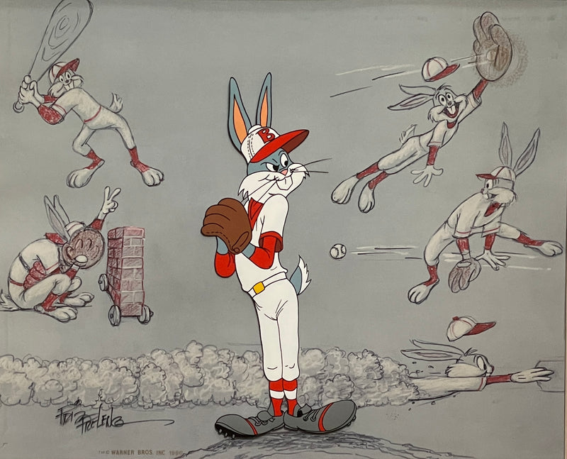 Looney Tunes Limited Edition Cel Signed by Friz Freleng: Baseball Bugs