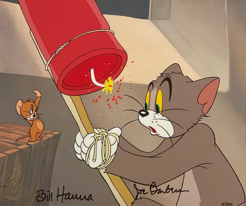 Tom and Jerry Limited Edition Cel Suite Signed by Bill Hanna and Joe Barbera: Tom and Jerry