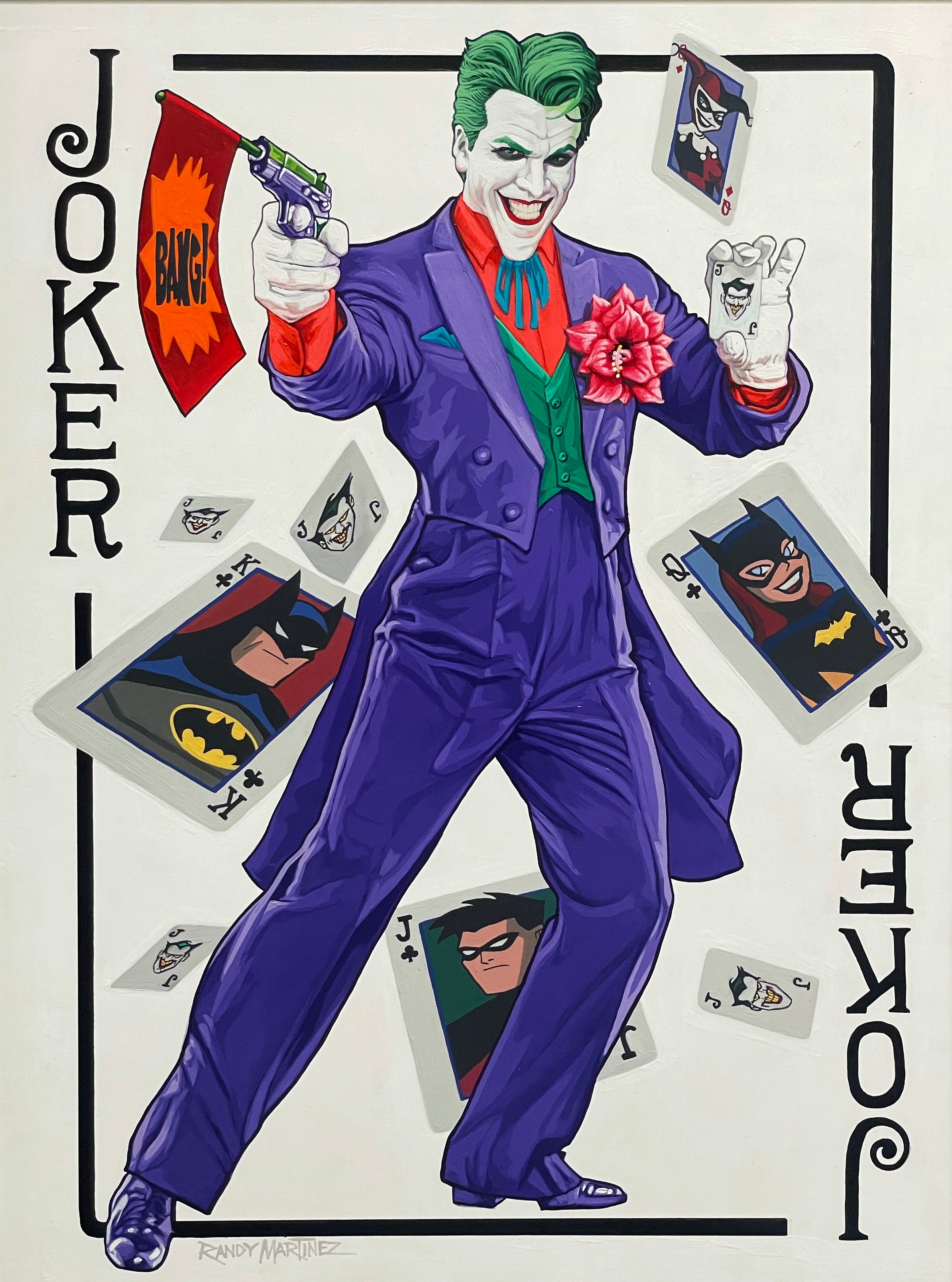 Randy Martinez Original Painting: Joker Wild Card – Choice Fine Art