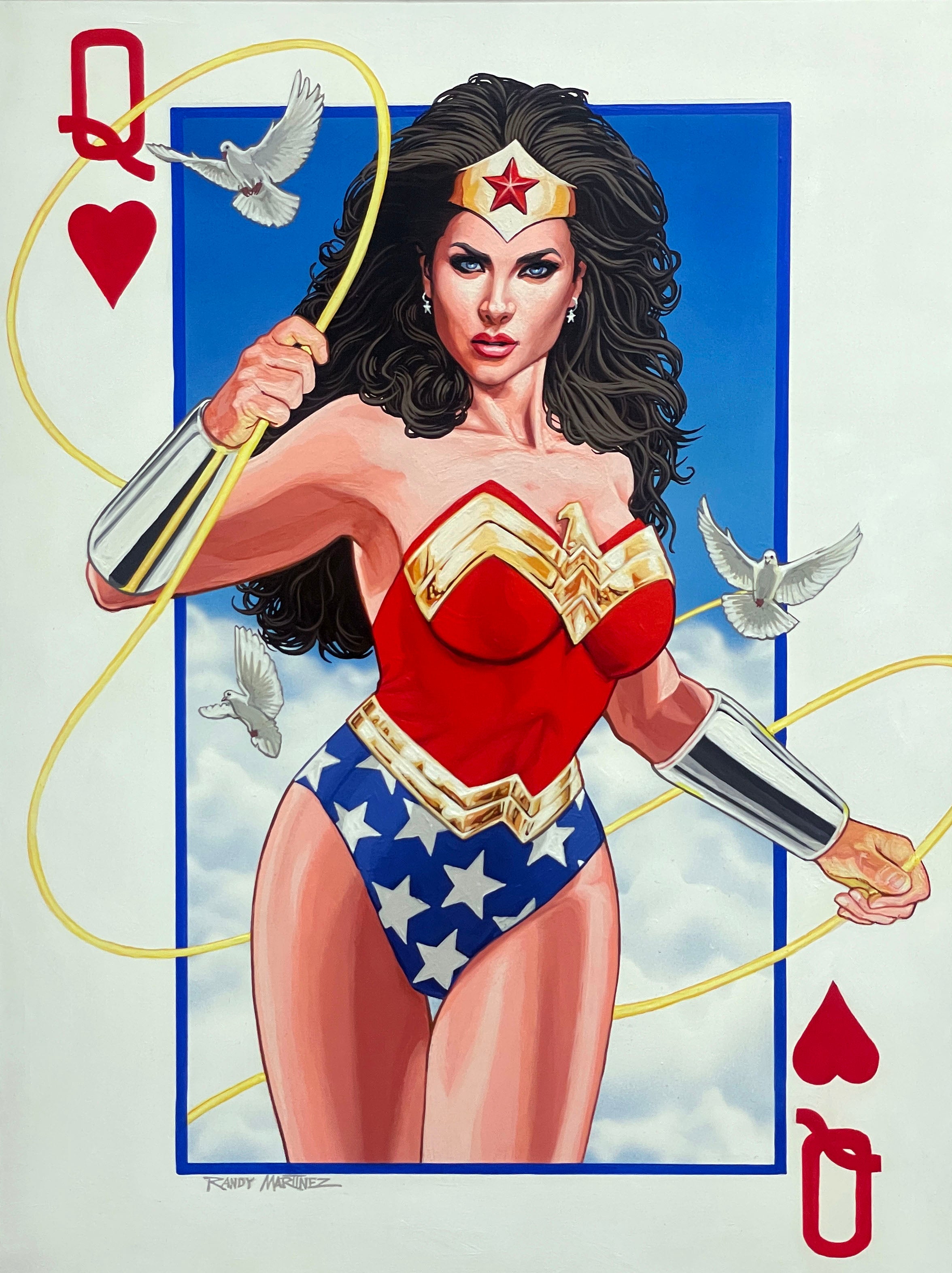 A Randy Woman Randy Martinez Original Painting: Wonder Woman Queen of Hearts – Choice ...