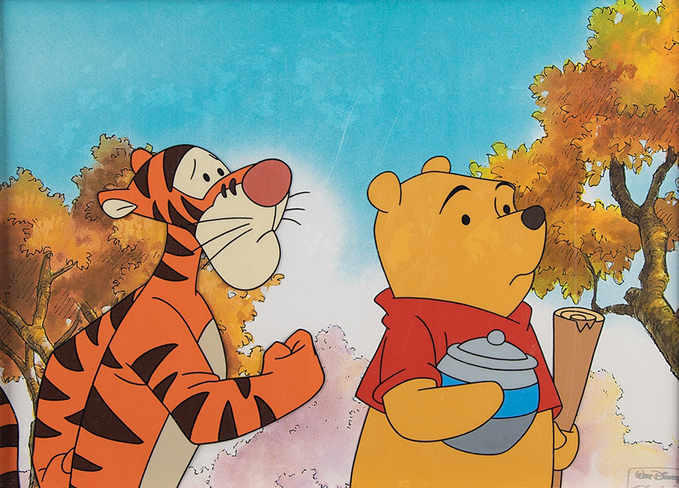 Pooh's Grand Adventure Original Production Cel: Pooh and Tigger ...