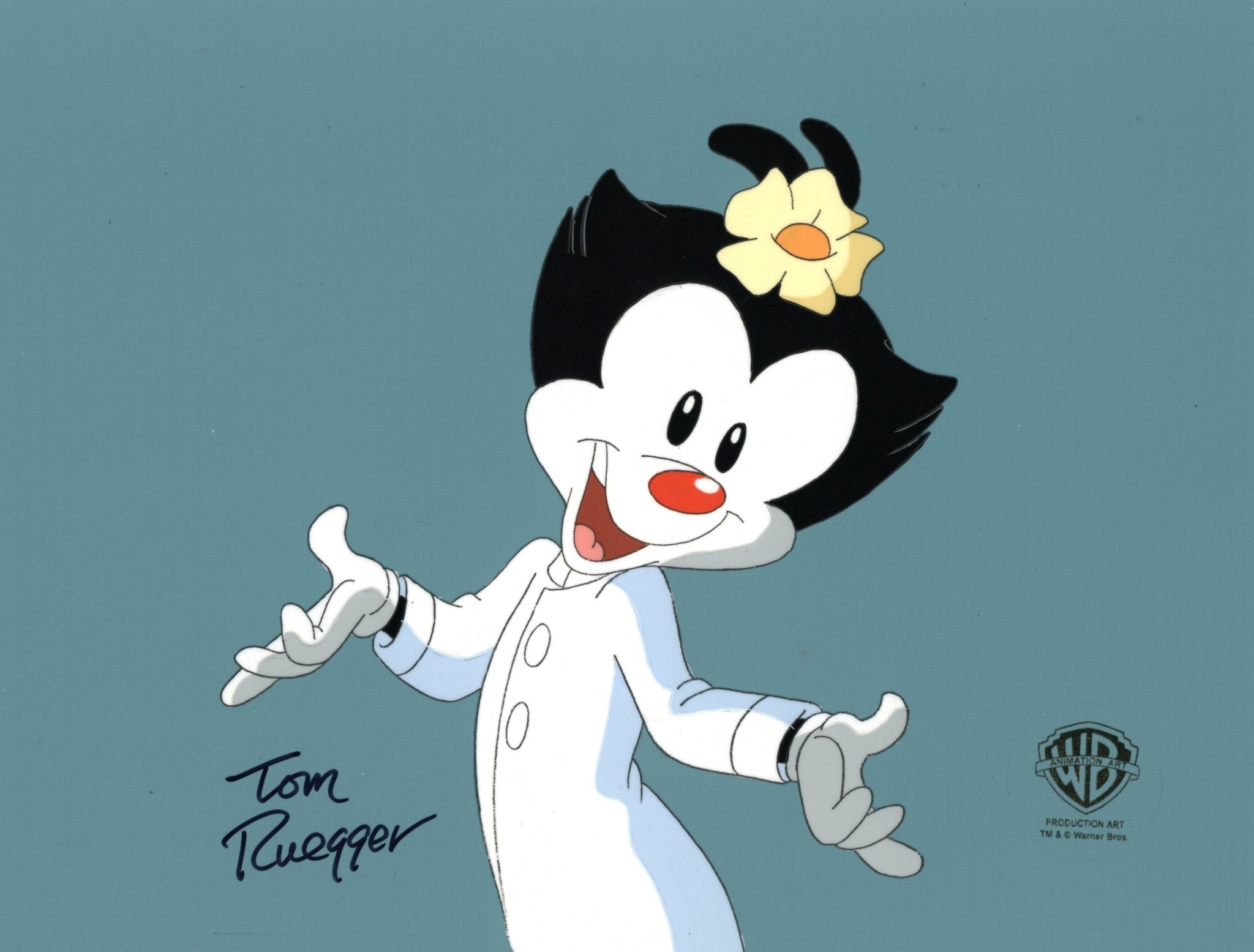 Tom Ruegger Characters Animaniacs Original Production Cel Signed by Tom Ruegger: Dot – Choice ...
