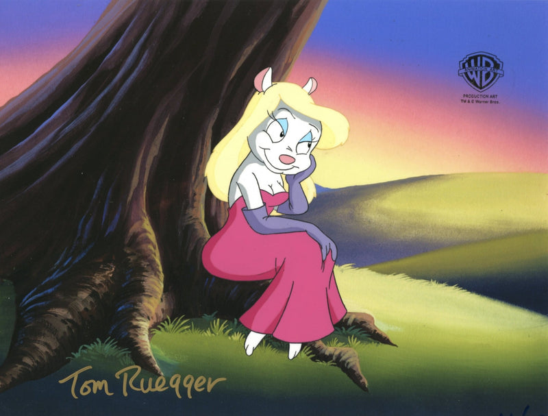 Cody Ruegger Animaniacs Original Production Cel Signed by Tom Ruegger: Minerva ...