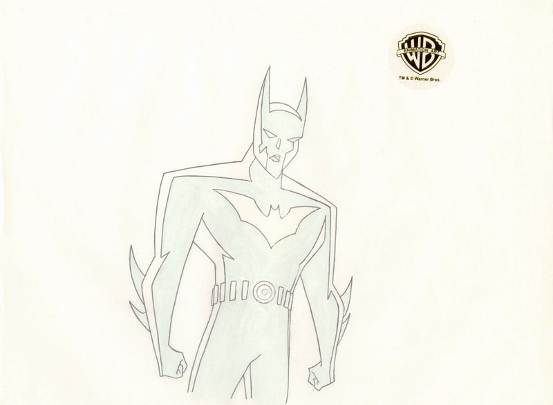 Batman Beyond Original Production Cel with Matching Drawing: Batman ...