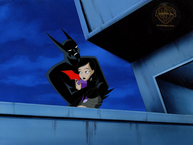 Batman Beyond Original Production Cel with Matching Drawing: Batman, T ...