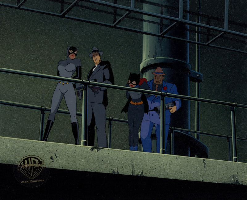 Batman The Animated Series Original Production Cel on Original Backgro ...