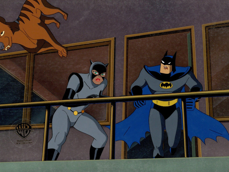 Batman The Animated Series Original Production Cel On Original Backgro ...