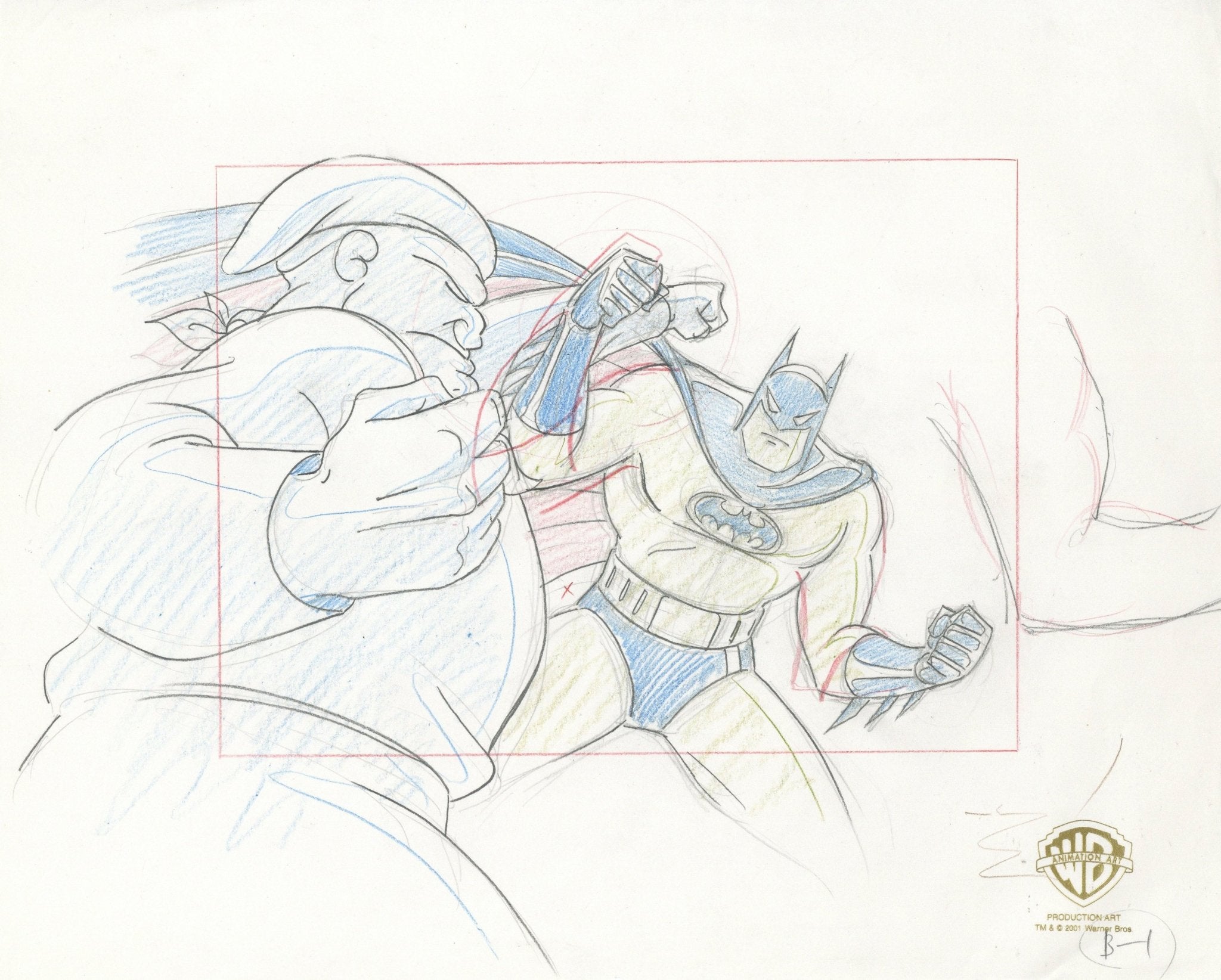 Batman Fine Batman The Animated Series Original Production Drawing: Batman – Choice ...