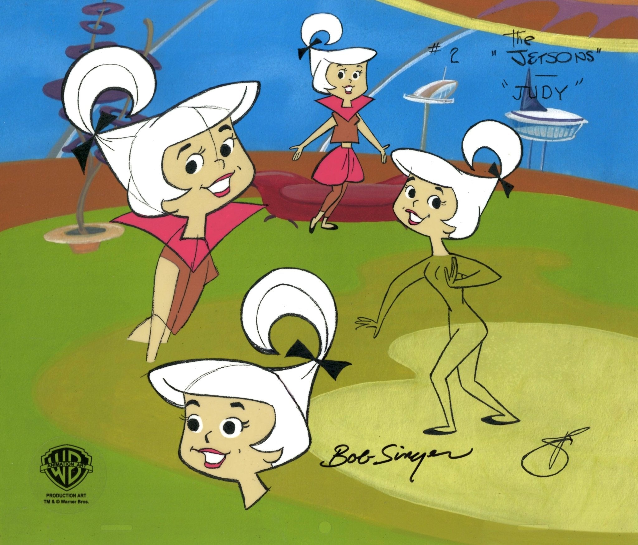 USオリジナル ハンナ・バーベラ　THE JETSONS 1977年リリース希少 Jetsons Sunday Drive Hanna Barbera Signed Limited Cel | ANIMATION