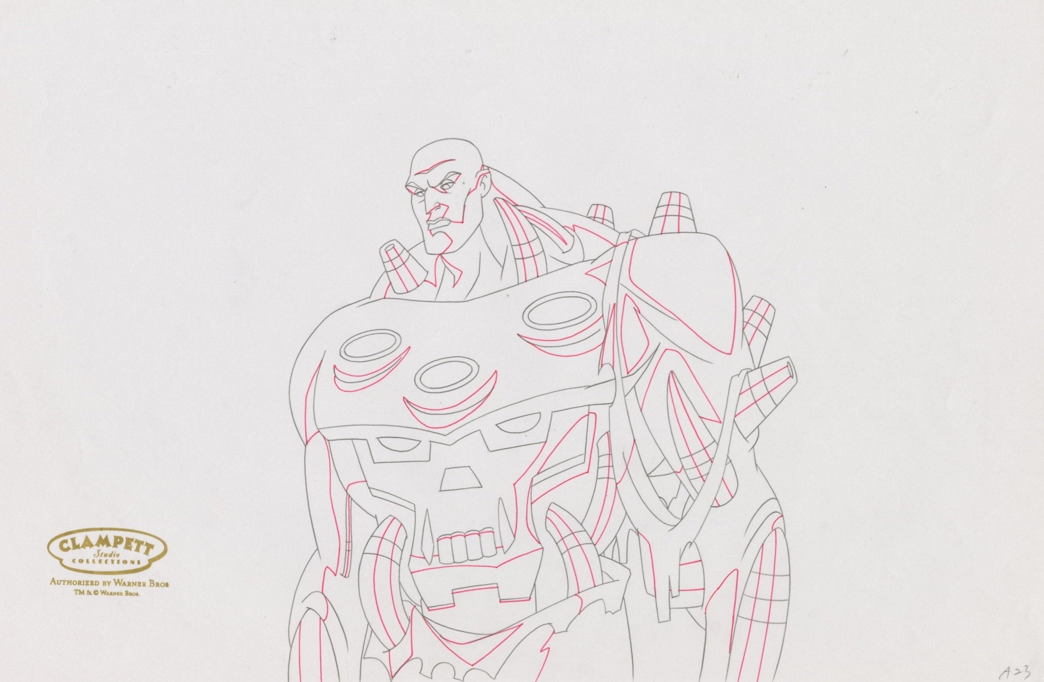 Drawing Lex Animation Justice League Unlimited Original Production Drawing: Lex Luthor ...