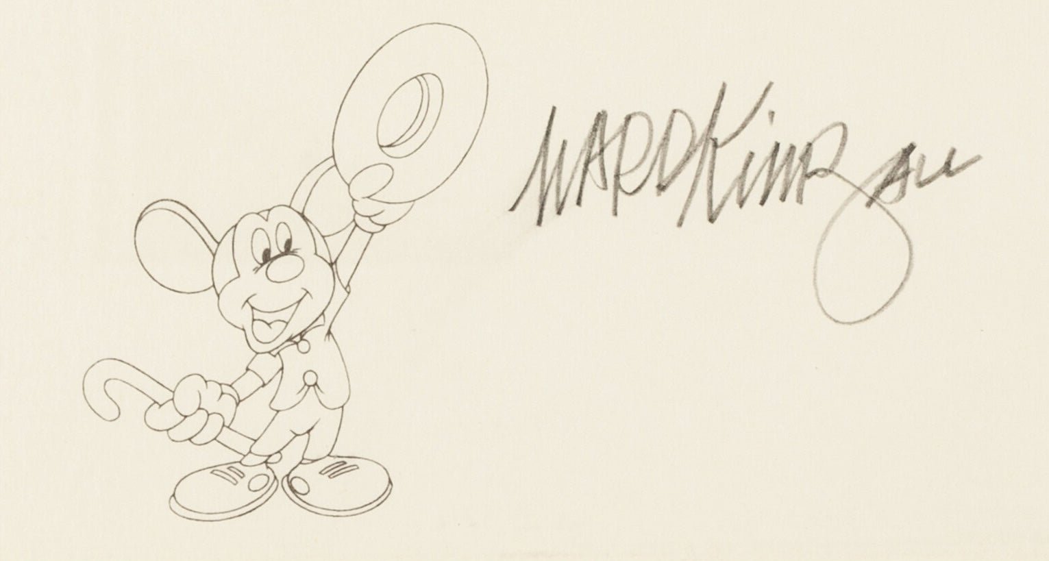 Mickey's Milestones Limited Edition Cel Signed and Remarqued by