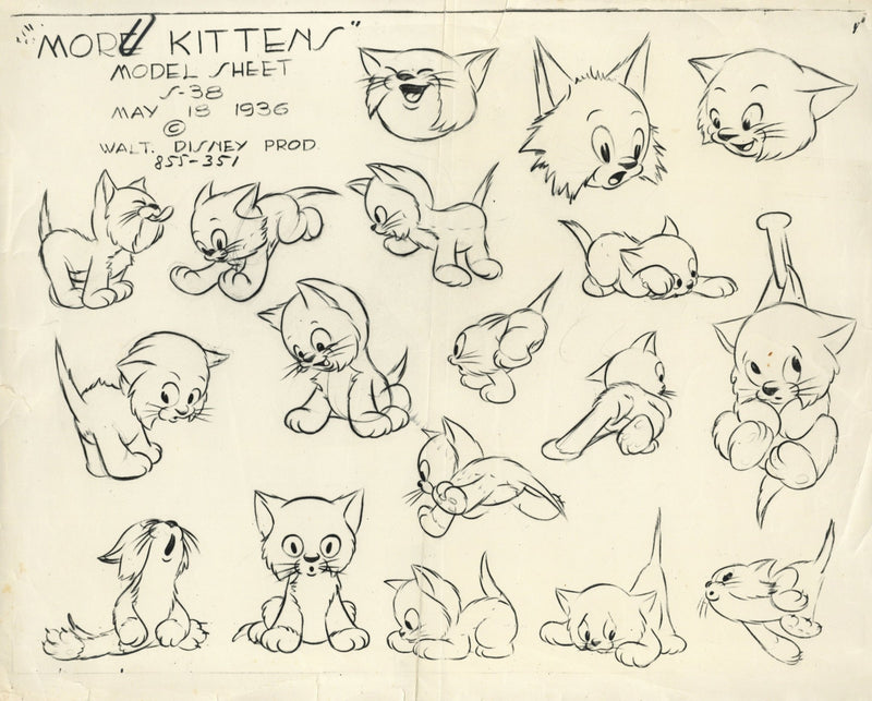 More Kittens Original Stat Model Sheet: Kittens – Choice Fine Art