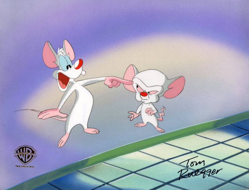 Tom Ruegger Pinky And The Brain Original Production Cel Signed by Tom Ruegger: Pin ...