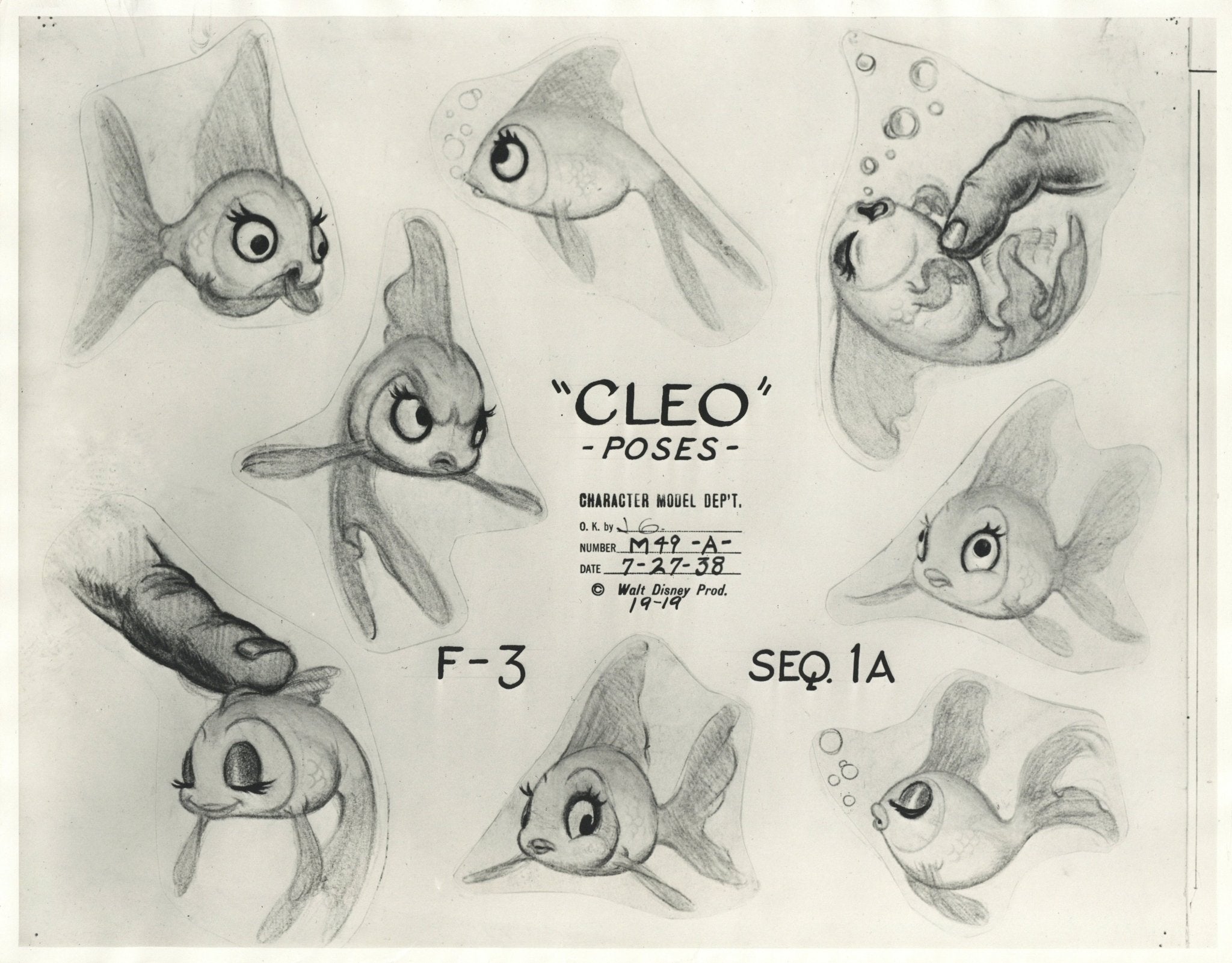 Pinocchio Cleo The Fish