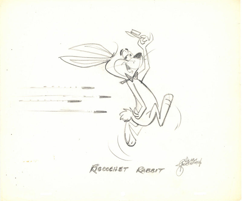 Ricochet Rabbit Original Drawing Signed Dick Bickenbach Circa 1960s ...