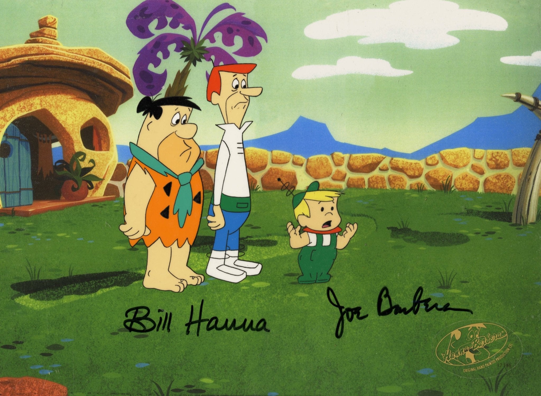 USオリジナル ハンナ・バーベラ　THE JETSONS 1977年リリース希少 Jetsons Yogi Bear Hanna-Barbera Signed Limited Edition Art Cel