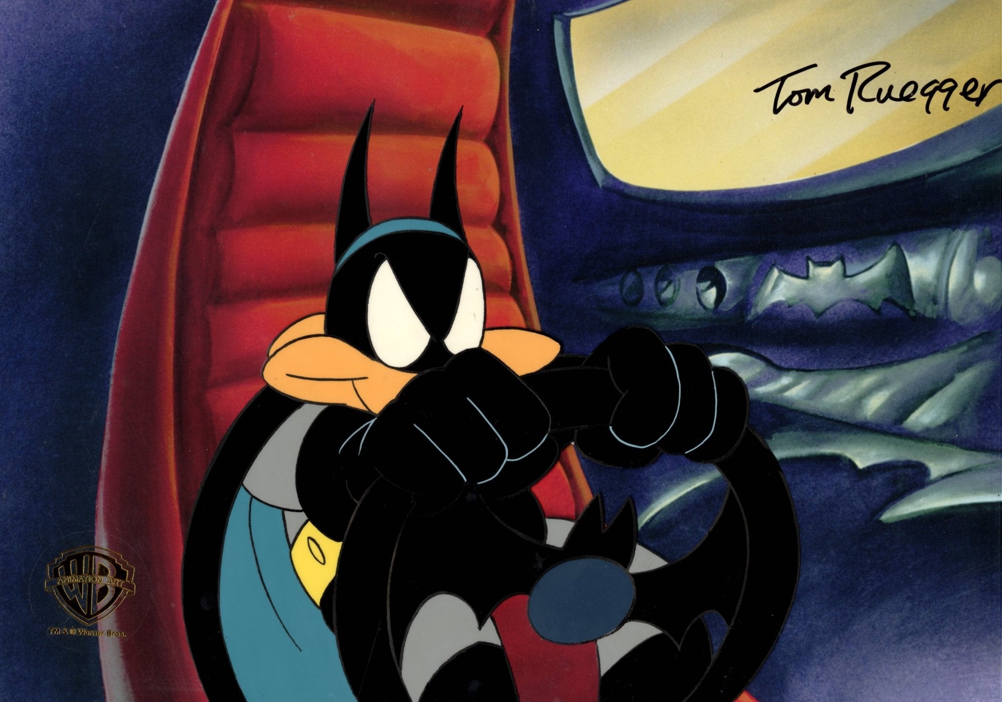 Tom Ruegger Characters Tiny Toon Adventures Original Production Cel Signed by Tom Ruegger: Ba ...