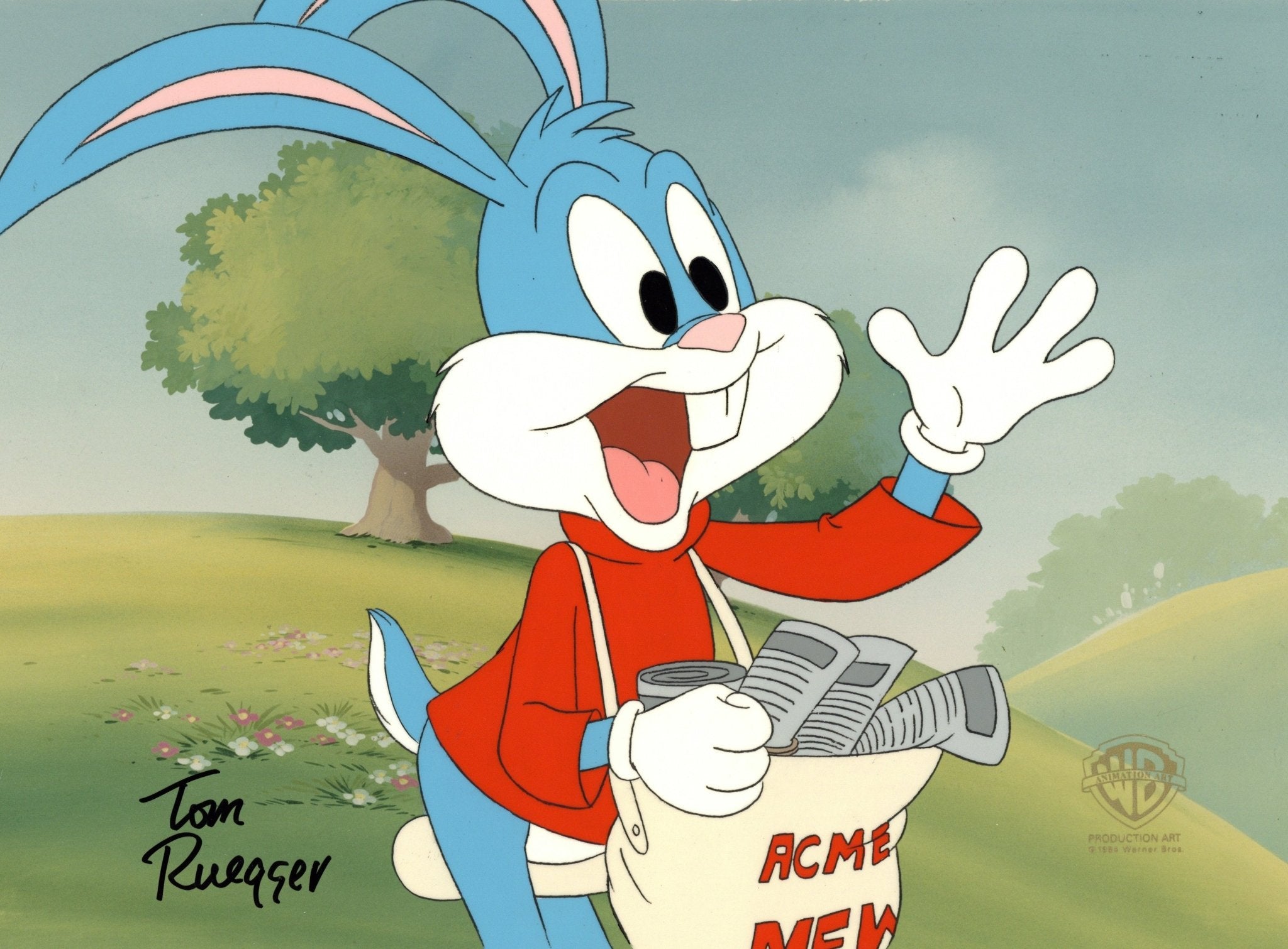 Tom Ruegger Cartoon Tiny Toon Adventures Original Production Cel Signed by Tom Ruegger: Bu ...