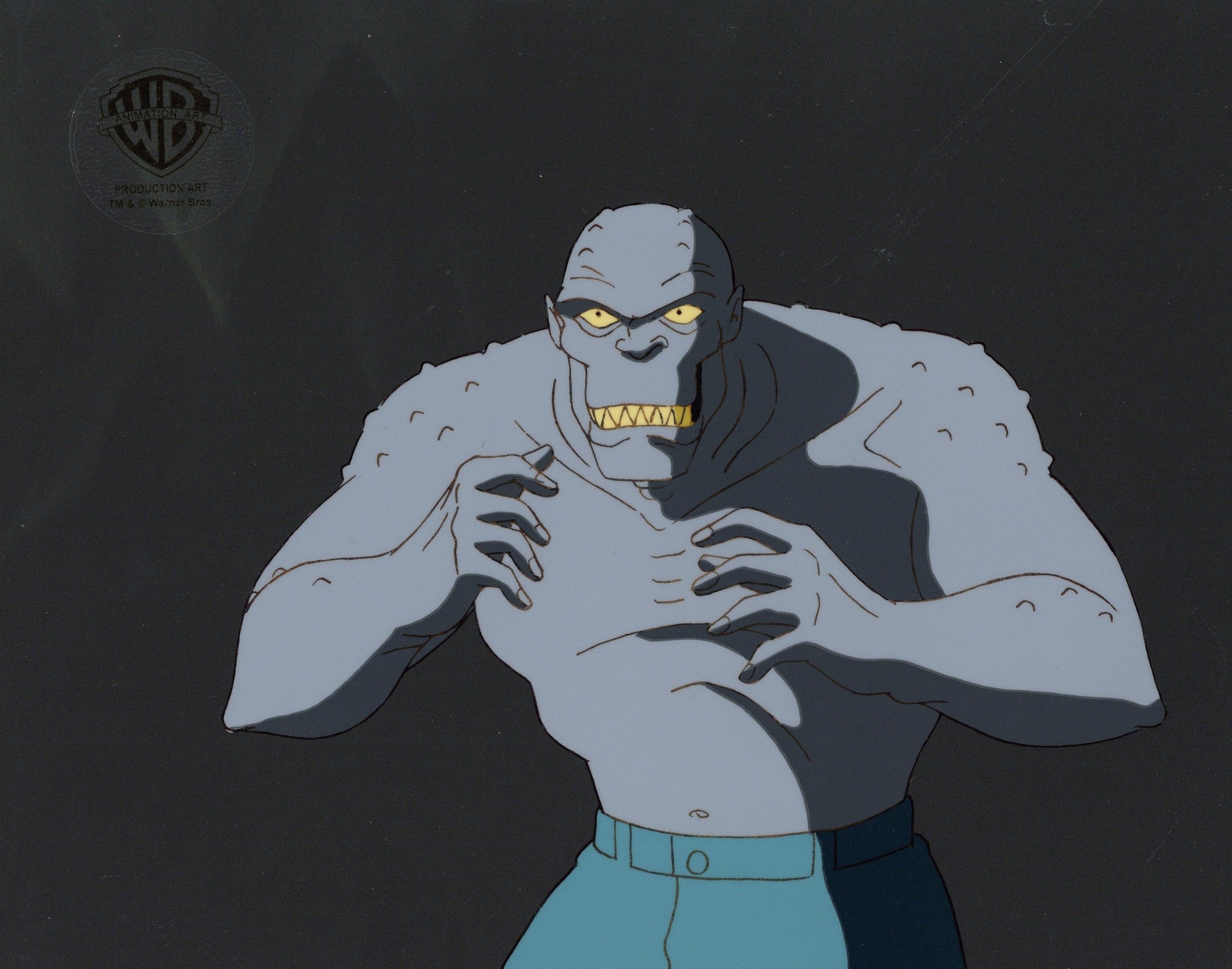 Invunerable Man Batman The Animated Series Original Production Cel with Matching Drawi ...