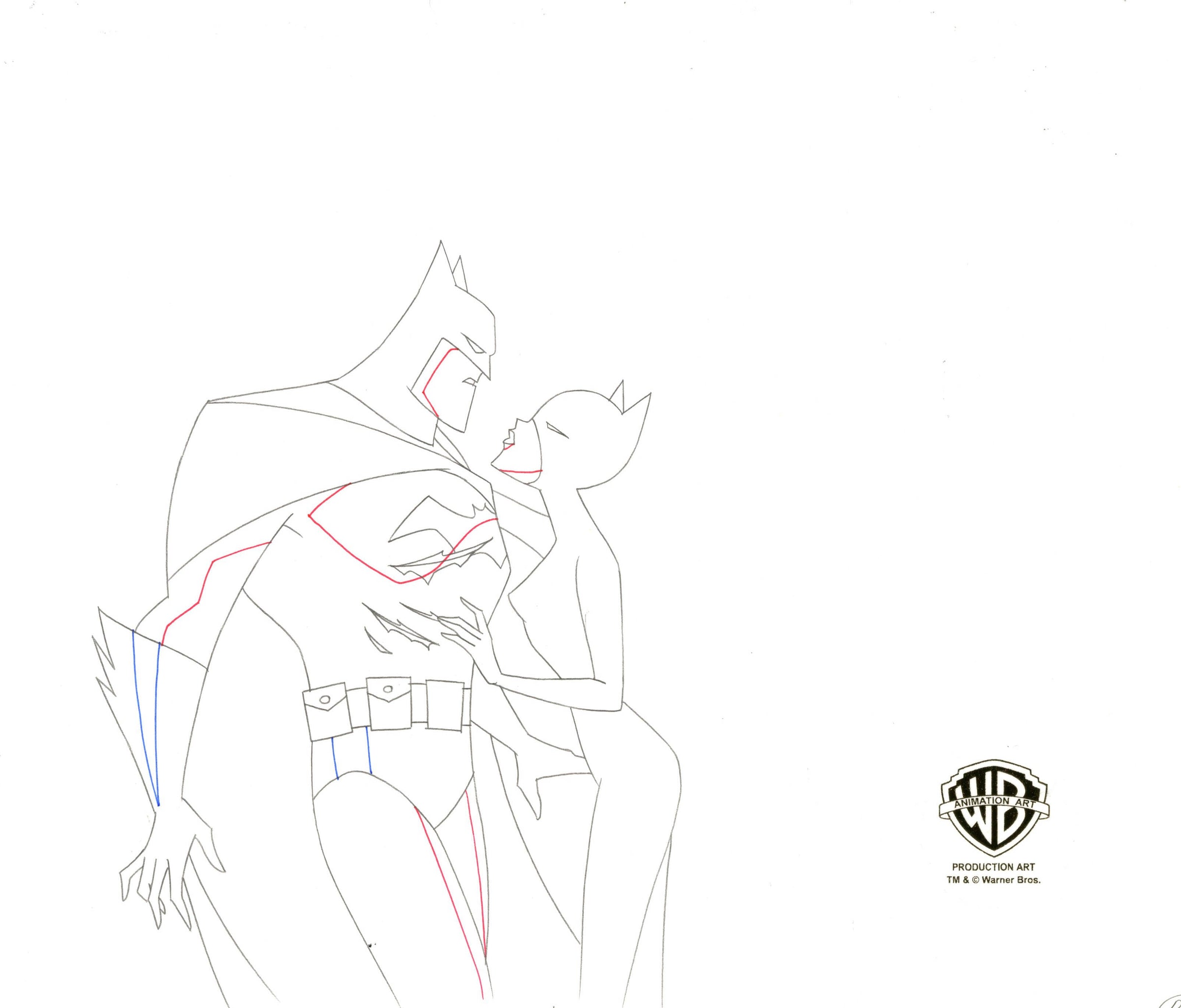 Chase Me The New Batman Adventures Original Production Drawing Batm chase-me-the-new-batman-adventures-original-production-drawing-batm