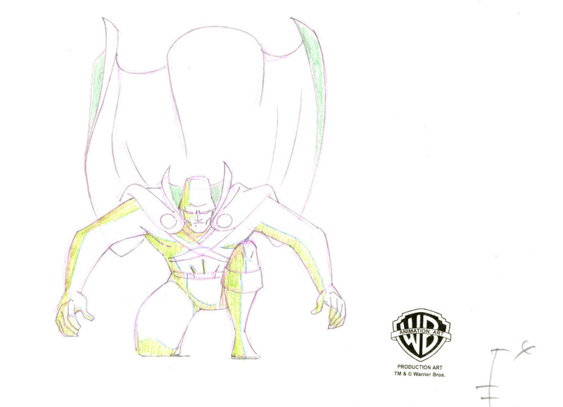 Justice League Original Production Drawing: Martian Manhunter