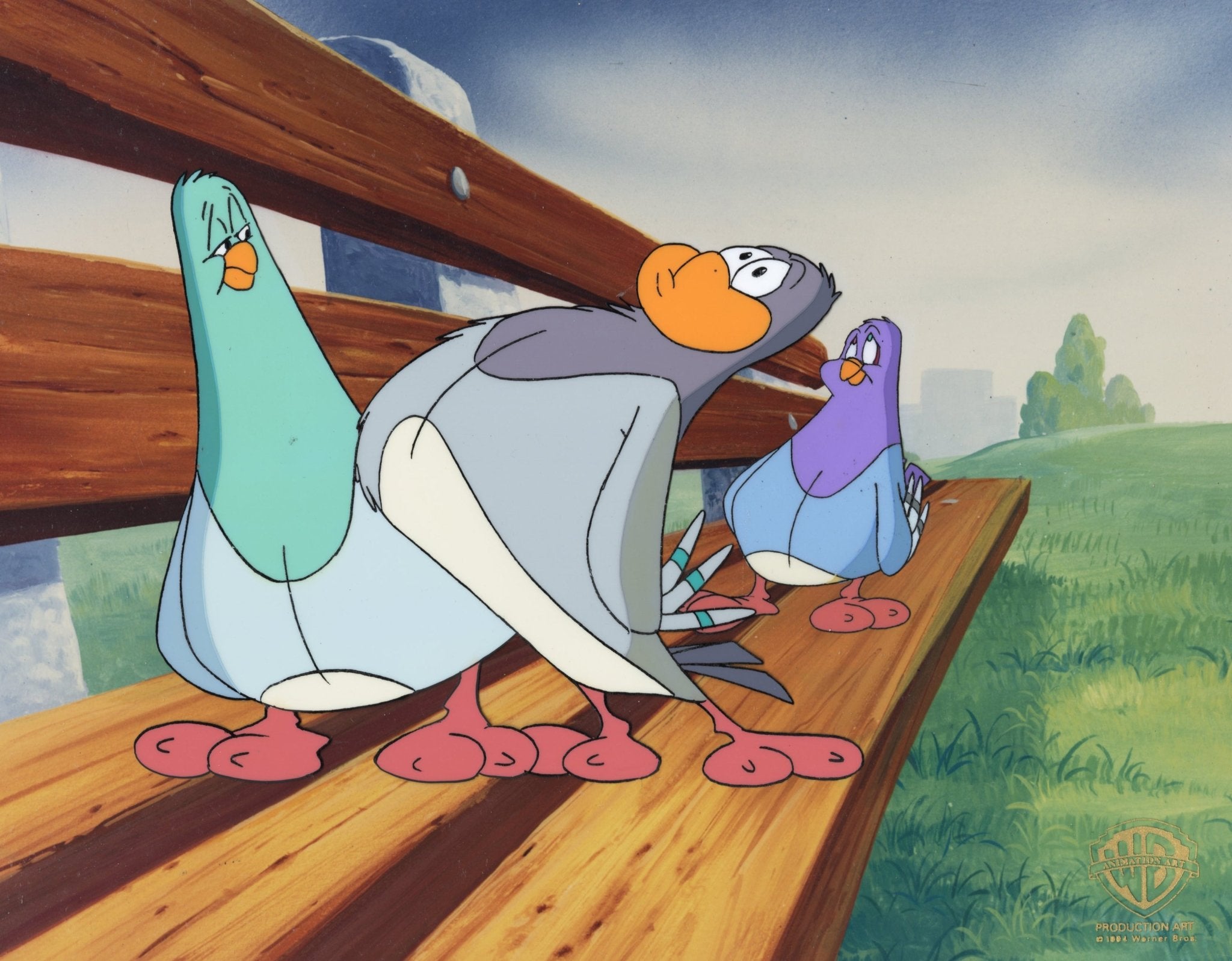 Animaniacs Original Production Cel: The Goodfeathers, image size:2048x1598