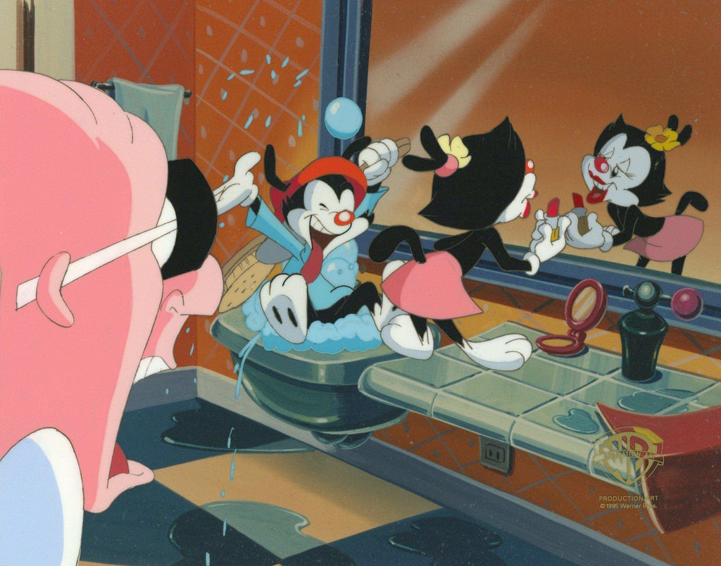 Animaniacs Original Production Cel: Wakko, Dot, Dr. Scratchansniff - Choice Fine Art