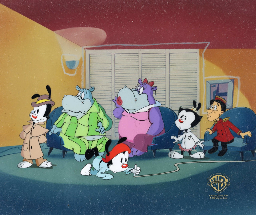 Animaniacs Original Production Cel: Yakko, Wakko, Dot, Flavio and Marita - Choice Fine Art