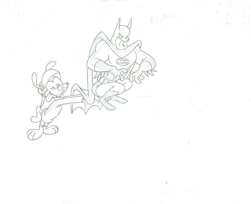 Animaniacs Original Production Drawing: Wakko and Batman - Choice Fine Art