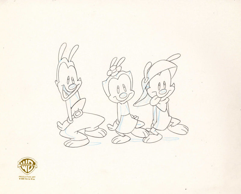 Animaniacs Original Production Drawing: Yakko, Wakko, and Dot - Choice Fine Art