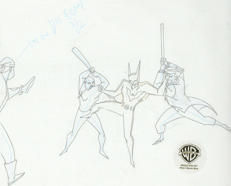 Batman Beyond Original Production Drawing: Batman and Joker - Choice Fine Art
