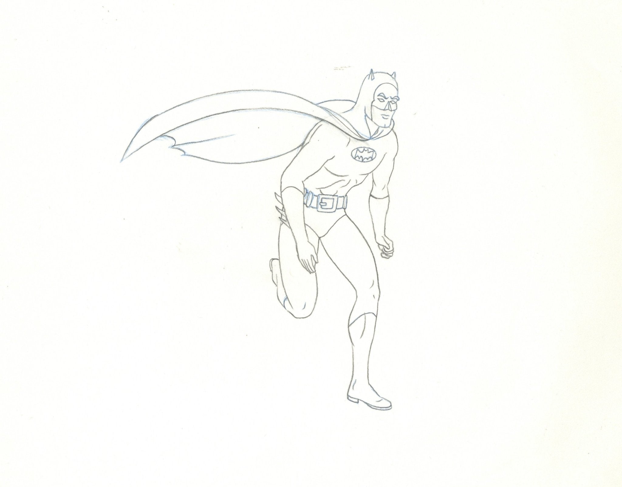 Batman Flying Coloring Page