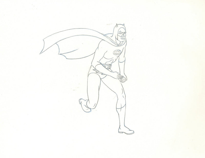 Batman Superfriends Original Production Cel and Matching Drawing Signed by Bob Singer: Batman - Choice Fine Art