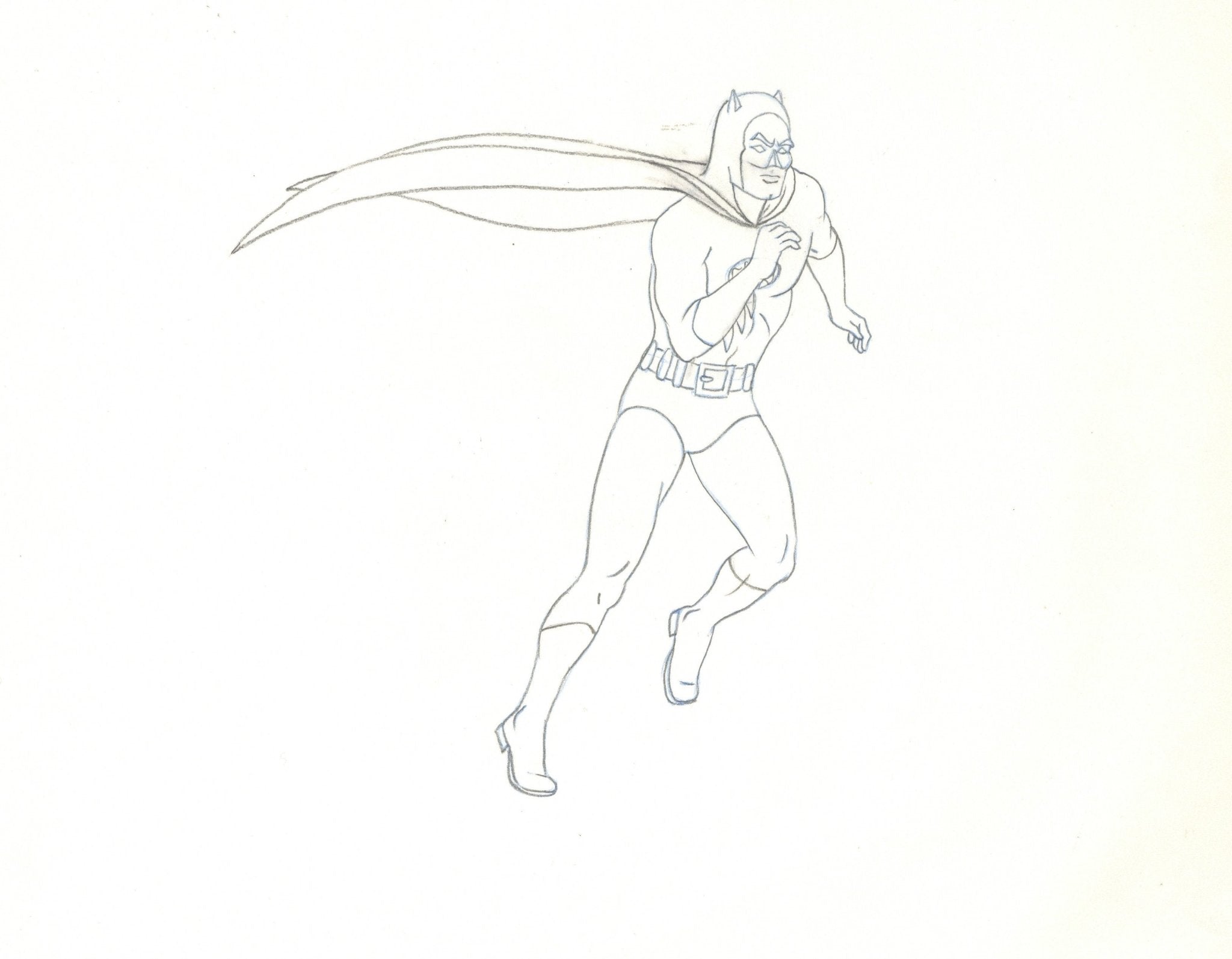 Super Friends Original Production Cel and Matching Drawing Signed
