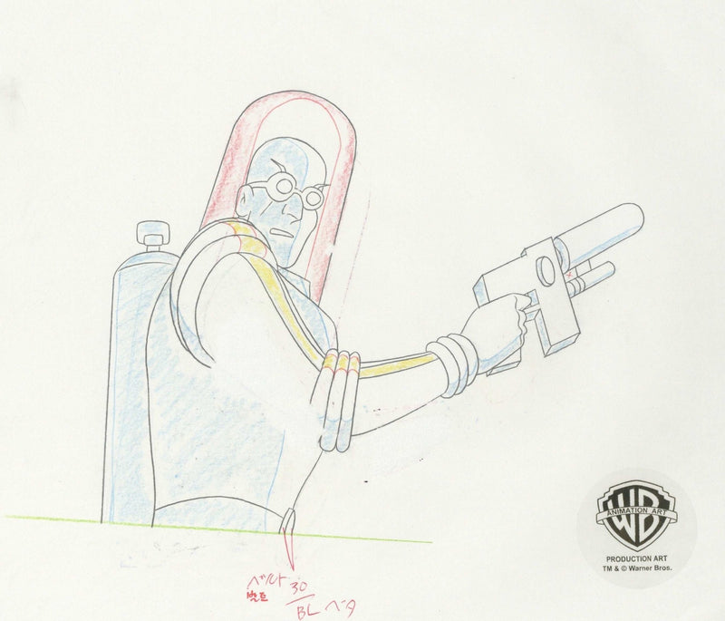 Batman The Animated Series Original Production Cel and Drawing: Mr. Freeze - Choice Fine Art