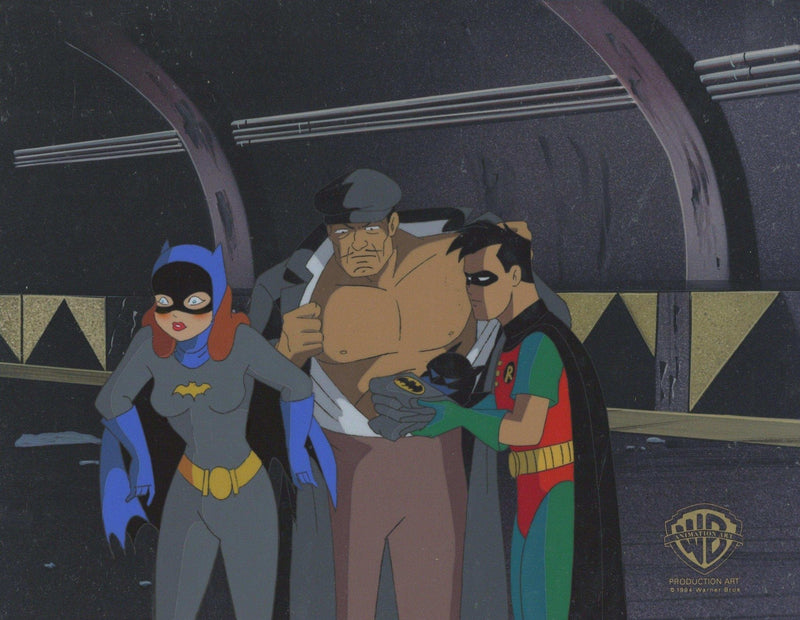 Batman The Animated Series Original Production Cel: Batgirl, Robin, Br ...