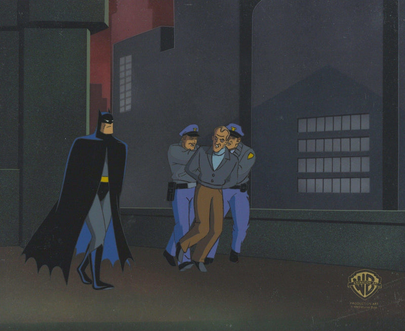 Batman The Animated Series Original Production Cel: Batman and Police - Choice Fine Art