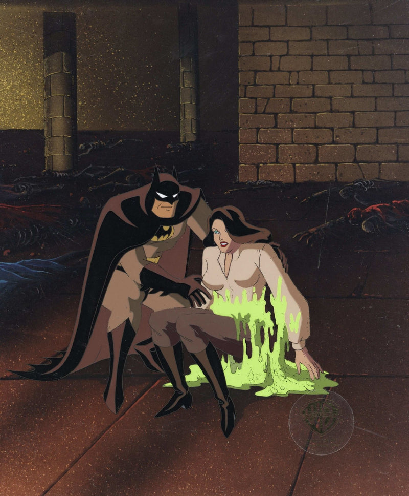 Batman The Animated Series Original Production Cel: Batman, Talia Al Ghul - Choice Fine Art