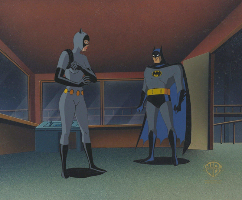 Batman The Animated Series Original Production Cel: Catwoman and Batman - Choice Fine Art