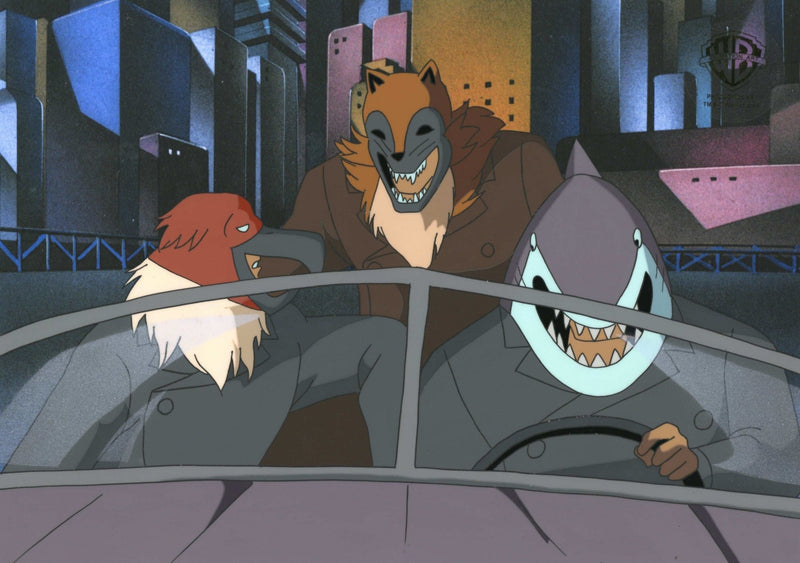 Batman The Animated Series Original Production Cel: Fox, Shark, and Vulture (The Terrible Trio) - Choice Fine Art