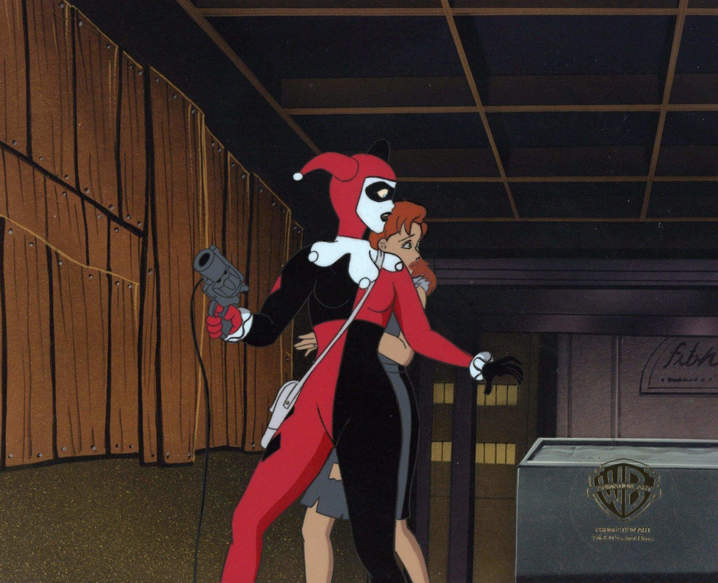 Batman The Animated Series Original Production Cel: Harley Quinn and Veronica Vreeland - Choice Fine Art
