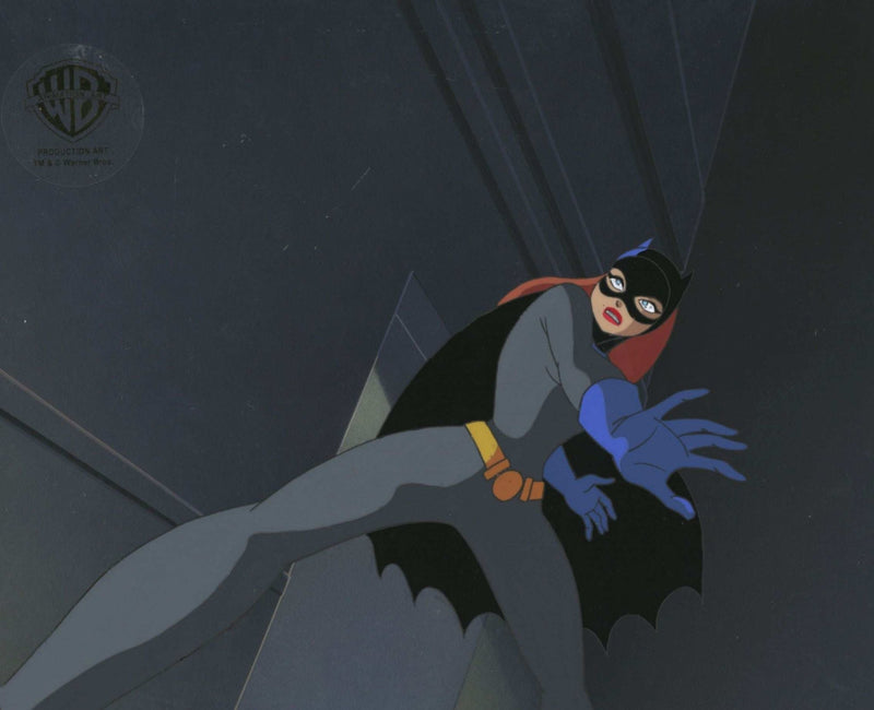 Batman The Animated Series Original Production Cel On Original Background: Batgirl - Choice Fine Art