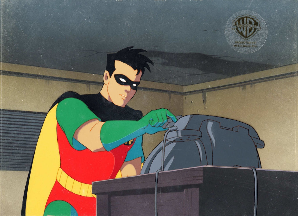 Batman: The Animated Series Original Production Cel On Original Background: Robin - Choice Fine Art