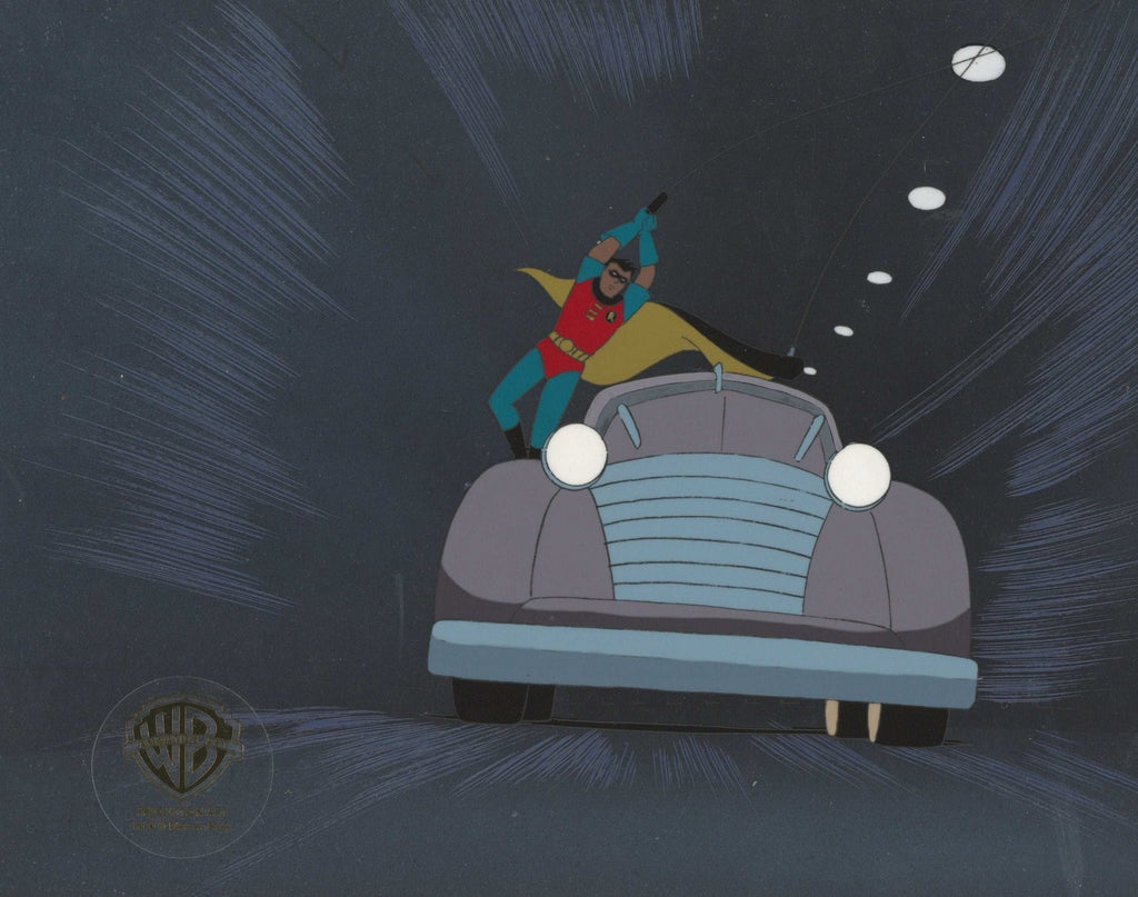 Batman The Animated Series Original Production Cel On Original Background: Robin - Choice Fine Art