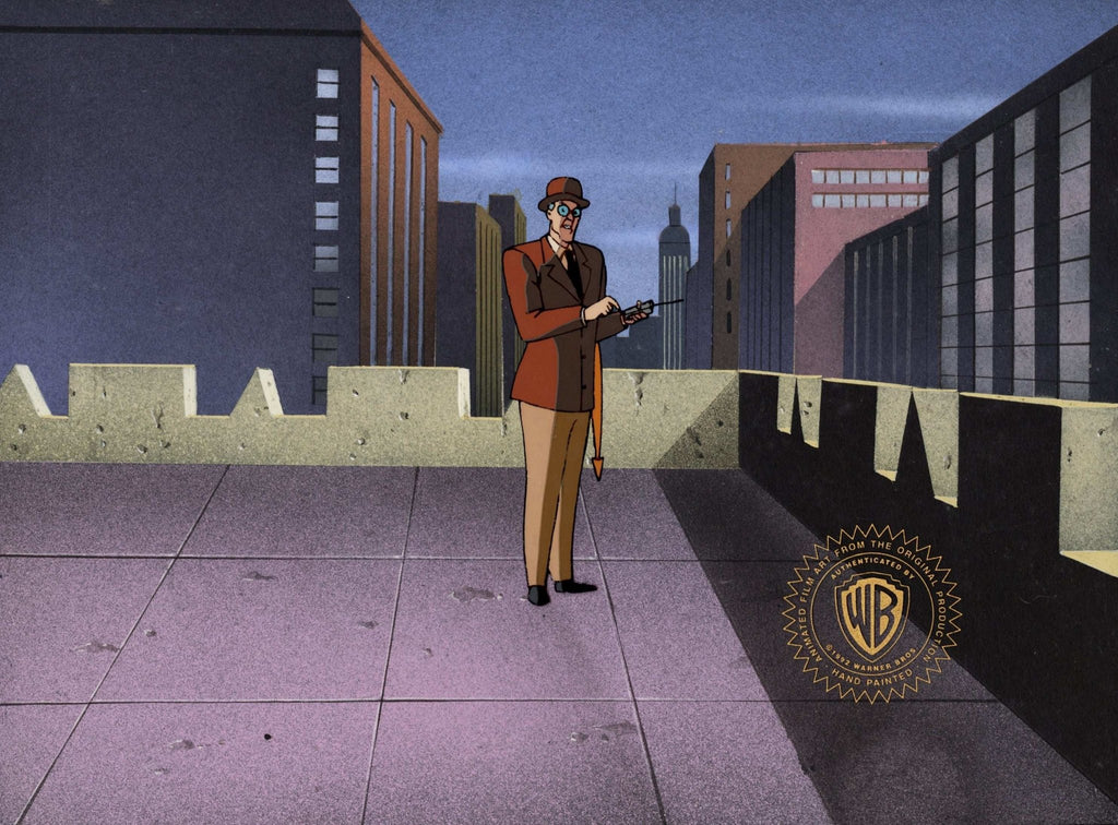 Batman The Animated Series Original Production Cel On Original Background: The Clock King - Choice Fine Art