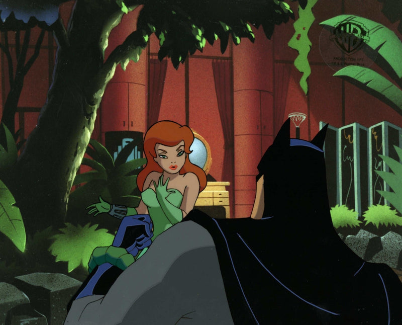 Batman The Animated Series Original Production Cel: Poison Ivy and Bat ...