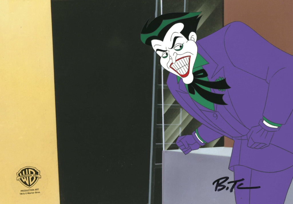 Batman The Animated Series Original Production Cel Signed by Bruce Timm: Joker - Choice Fine Art