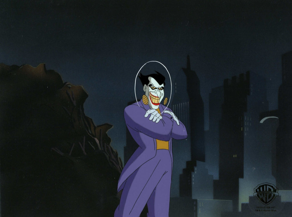 Batman The Animated Series Original Production Cel with Matching Drawing: Joker - Choice Fine Art