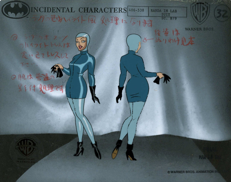 Batman the Animated Series Original Production Color Model Sheet Set: Randa Duane - Choice Fine Art